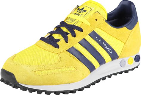 adidas la trainer yellow blue|Adidas originals los angeles blue.